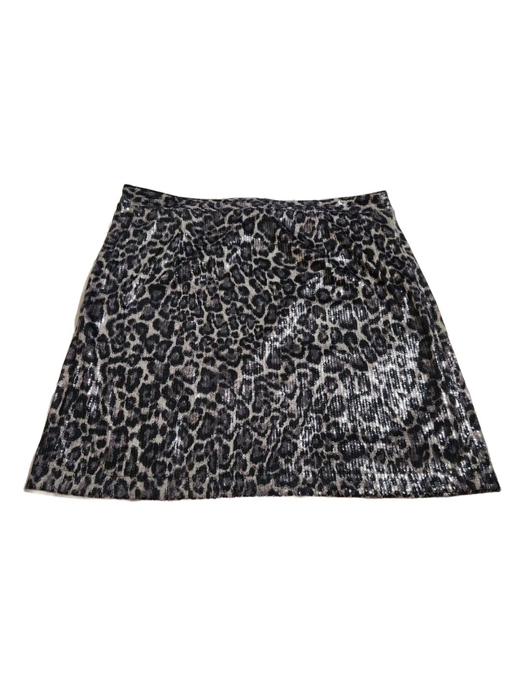 Michael Kors Women's Size XL Sequined Animal Print Lined Skirt NWT 07